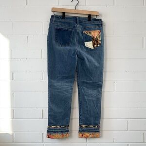 Chico’s size 0 (equivalent to US sz 4) Cropped Patchwork Jeans